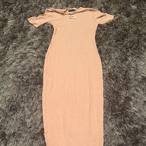 Naked wardrobe size small Elegant Tan Women's Dress